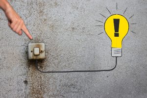 Vypínač světla k žárovce